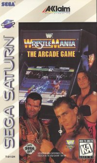 WWF Wrestlemania The Arcade Game Sega Saturn US box art